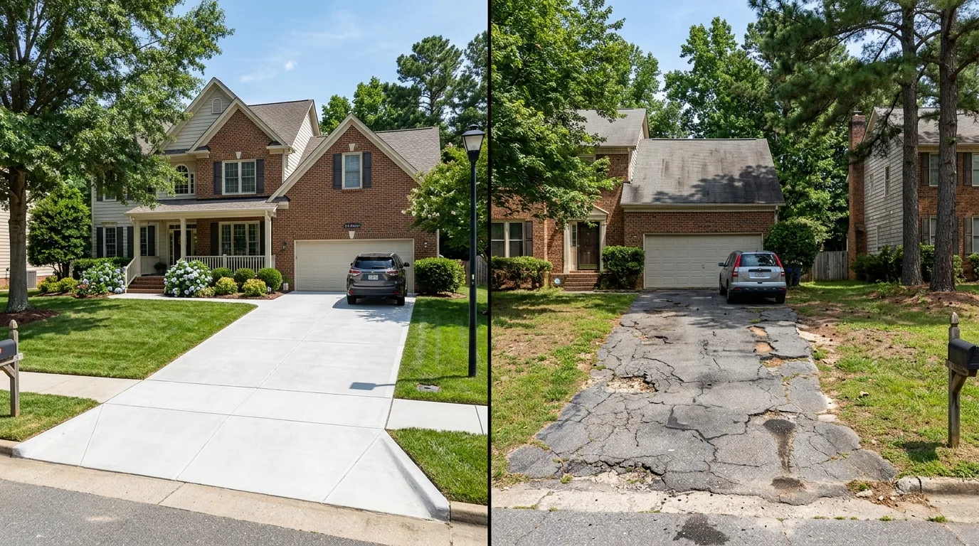 Concrete vs. Asphalt Driveway in Monroe, NC: Which Wins?